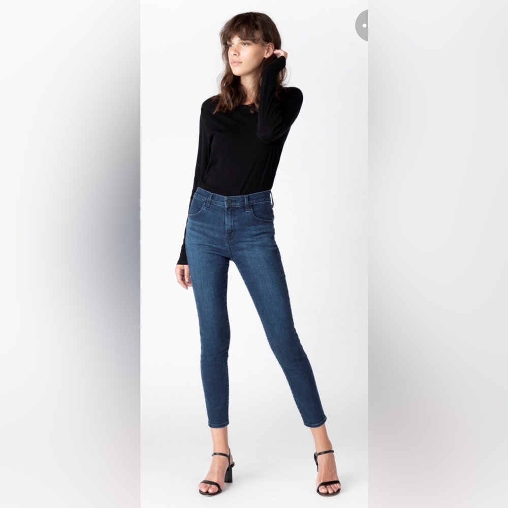 J Brand Women's High Rise Jeans - Dark Blue Alana